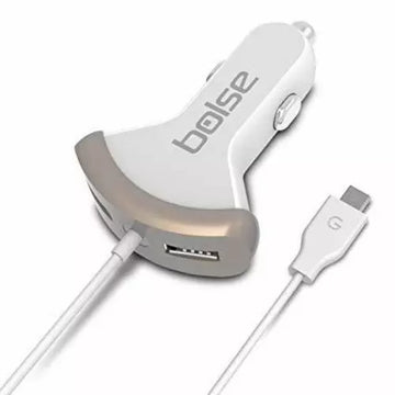 BOLSE 25W 5A 3-Port USB Car Charger With Smart IC Technology - Imported from UK